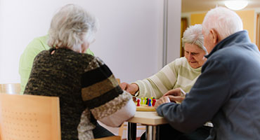 Tagesgestaltung miteinander, <br>abends wieder daheim